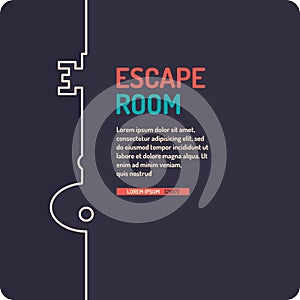 Real-life room escape and quest game poster.