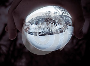 Real-Life Snow Globe