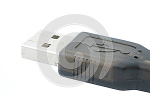 Real macro of USB plug