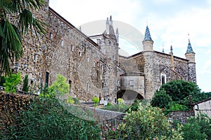 Walls and towers of Hospederia del Real Monasterio de Guadalupe, Spain photo