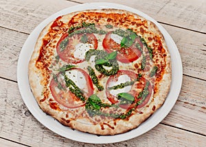 real Neapolitan pizza with top quality fresh ingredients