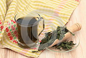 Real nettle tea made from dried nettle, Urtica diocica