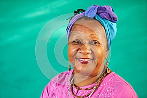 Real People Portrait Old Black Woman Smiling At Camera