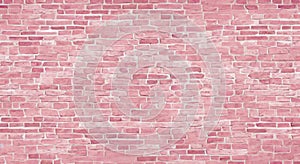 Real pink color brick wall stone or concrete texture backdrop background in high resolution and sharpness