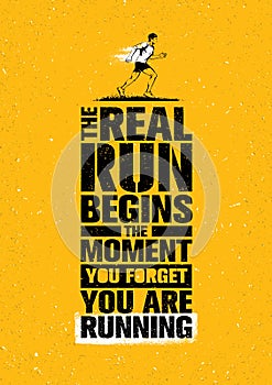 Vero correre inizia voi dimenticare voi Sono correre. maratona motivazione citare. 