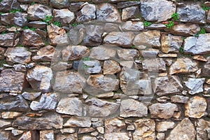 Real stone wall surface