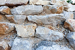 Real stone wall texture background stacked layers