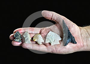 Real Texas Flint Arrowheads