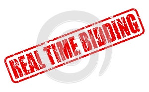 REAL TIME BIDDING red stamp text
