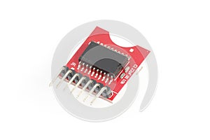 Real time clock module module isolated on white background