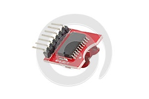 Real time clock module module isolated on white background