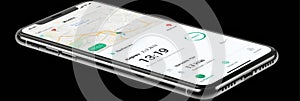Real-time Courier Tracking App Displaying Courier Location and Countdown Timer for Efficient Delivery