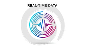 Real-Time Data Pulse Icon