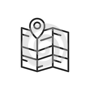 Real-time package tracking, icon in line design. Real, time, package, tracking, delivery, status, live on white photo