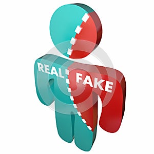 Real Vs Fake Authentic Original Synthetic Person