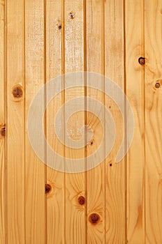 Real wood planks on wall