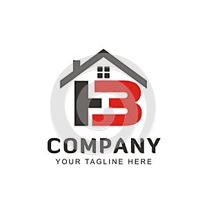 Realestate Logo Design Inspiration vector with letter HB photo