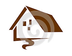 Realestate logo House building logo photo