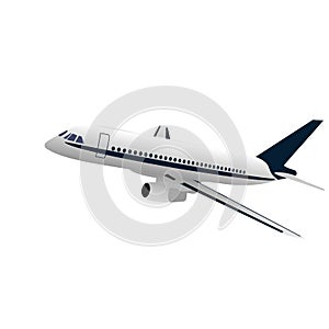 Realisic illustration airplane