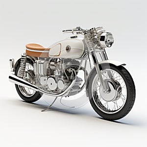 Realistic 1956 Yamaha Trinity 600 3d Model With Steampunk Influences