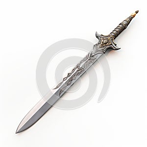 Realistic 3d Claymore Sword With Powerful Symbolism