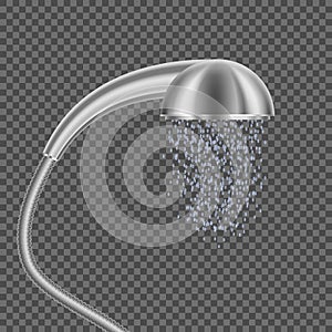 Realistic 3d Detailed Bathroom Shower Head. Vector