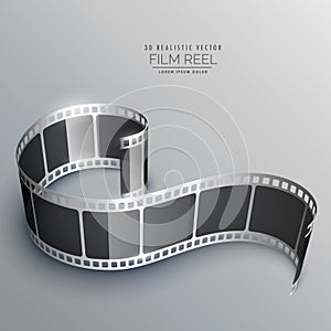 realistic 3d film strip background