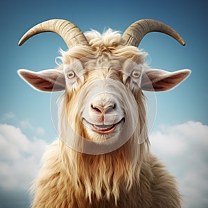 Realistic 3d Goat Clipart With Lively Facial Expressions