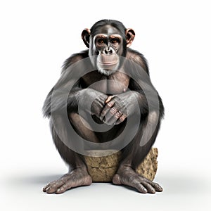 Realistic 3d Render Of A Chimpanzee Kung Fu Monkey Clipart