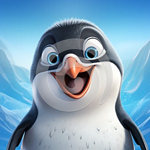 Realistic 3d Rendering Of Happy Feet\'s Erik The Penguin