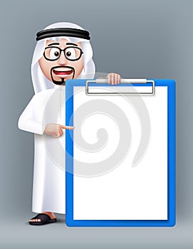 Realistic 3D Smart Saudi Arab Man Character