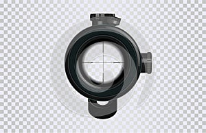 Realistic 3D Sniper scope crosshair