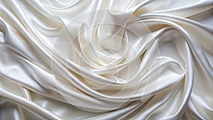 Realistic Abstract White Silk Background