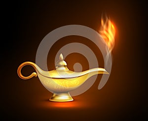 Realistic Aladdin Lamp Smoke