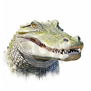 Realistic Alligator Head Illustration With Incredible Detail