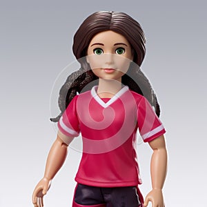 Realistic American Girl Sports Doll In Fujifilm Eterna Vivid 500t Soccer Uniform