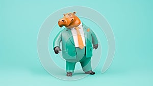 Realistic Animal Portraits On Green Suit Toys With Celebrity And Pop Culture References