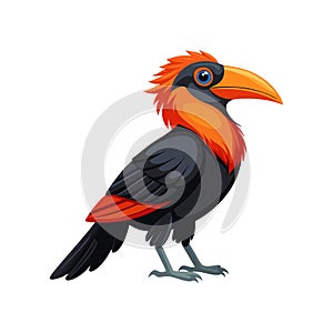 Realistic Amazonian Umbrellabird Artwork