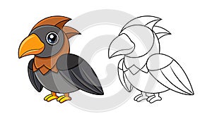 Realistic Amazonian Umbrellabird Artwork