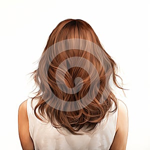 Realistic Back View Of Woman With Wavy Hair - Salon Kei