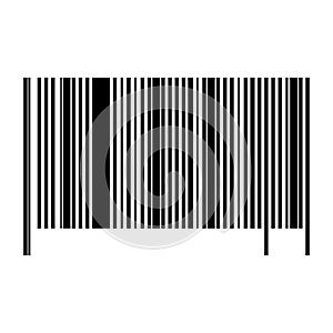 Realistic barcode set icon
