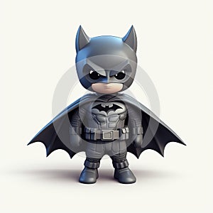 Realistic Batman Doll With Dark Outfit And Long Cape