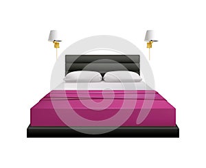 Realistic Bed Illustration