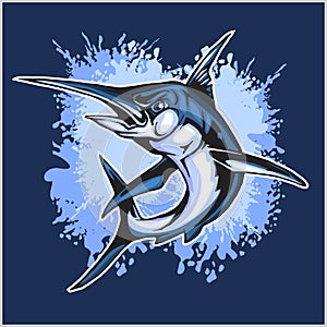 Realistic blue Marlin fish