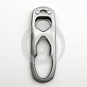 Realistic Bottle Opener On White Background - Detailed Renderings