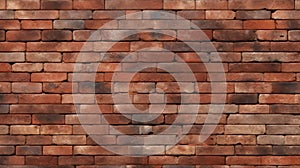 Realistic Brick Wall Background Stock Photo With Varied Textures
