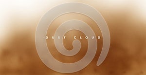 realistic brown smoke dust storm background design