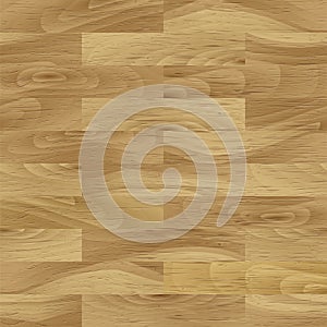 Realistic Brown Wood textured seamless pattern. Wooden plank, board, natural brown floor or wall repeat texture. Vector