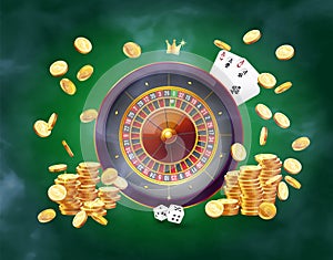 Realistic casino gambling roulette