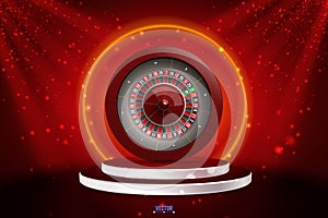 Realistic casino gambling roulette